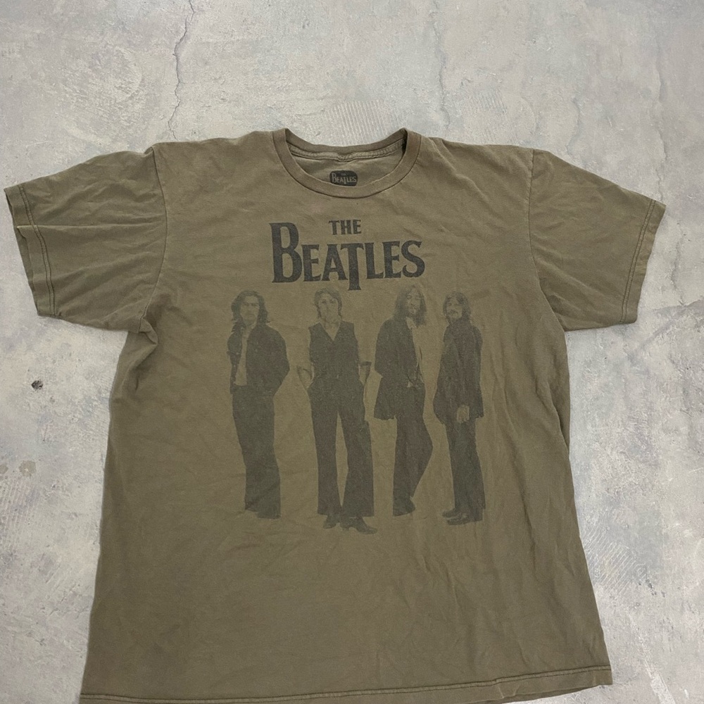 The Beatles Olive Green T-Shirt